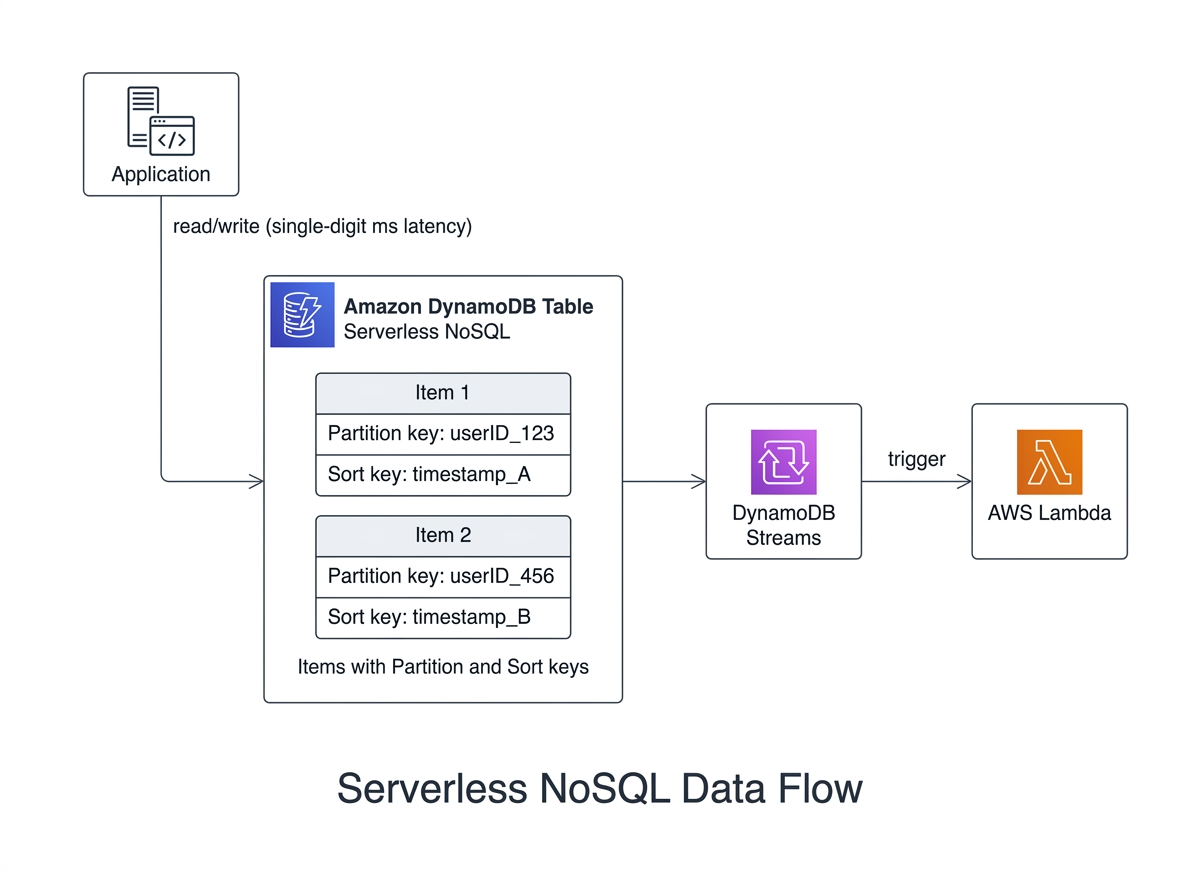 Amazon DynamoDB のアーキテクチャ図