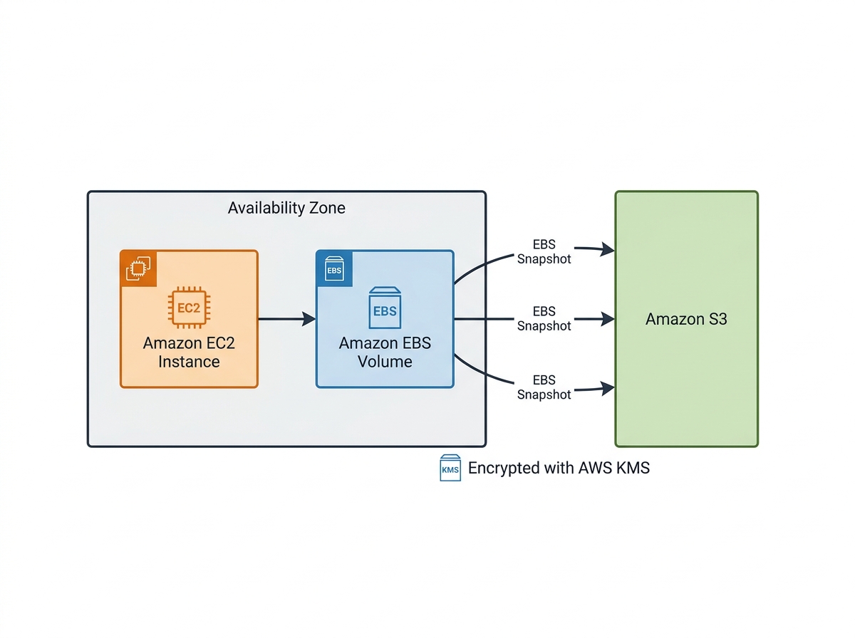 Amazon EBS のアーキテクチャ図