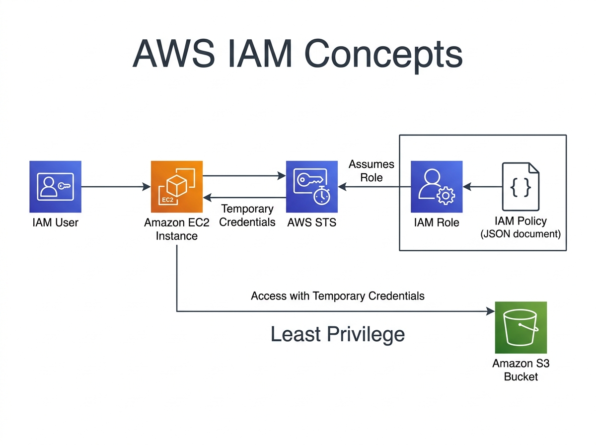 AWS IAM のアーキテクチャ図