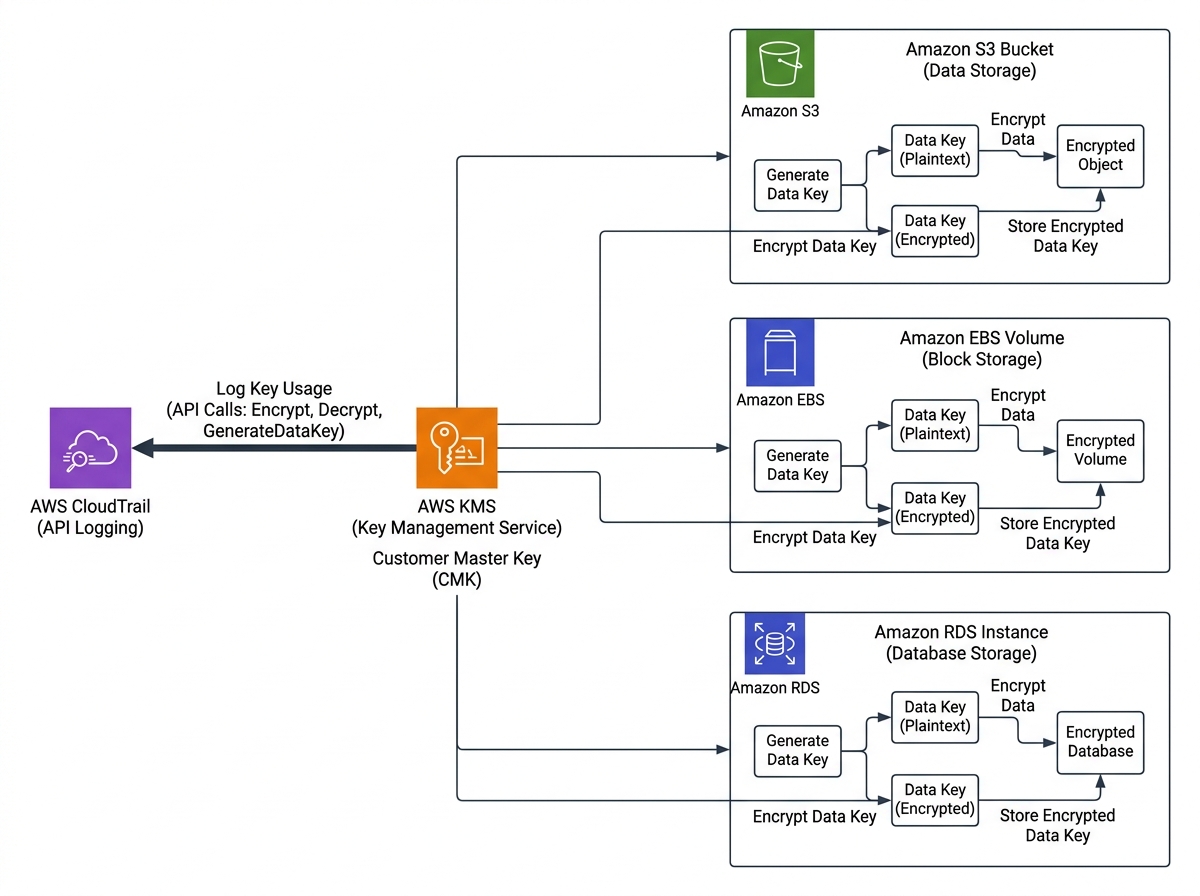 AWS KMS のアーキテクチャ図