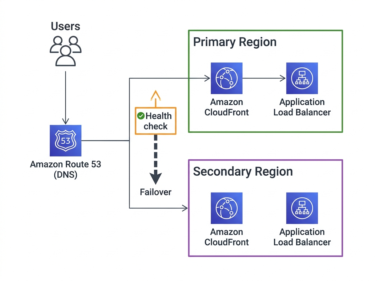 Amazon Route 53 のアーキテクチャ図