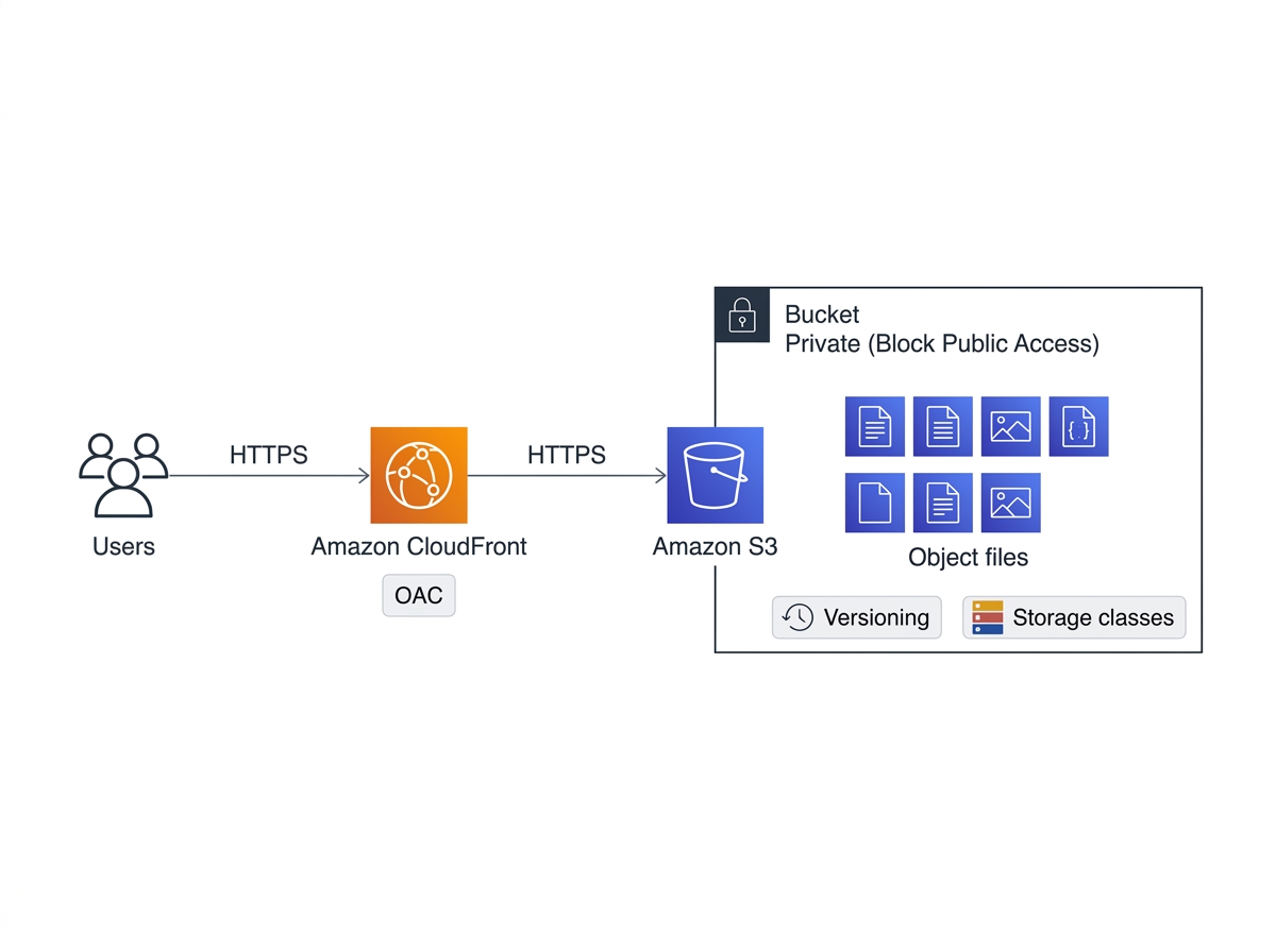 Amazon S3 のアーキテクチャ図